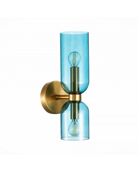 SL1180.211.02 Бра ST-Luce Золотистый/Голубой E14 2*40W TREVISO-foto2