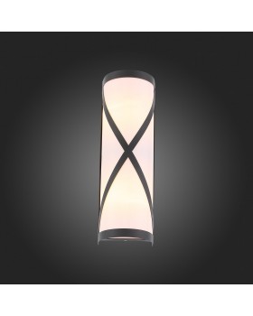 SL076.411.01 Светильник уличный настенный ST-Luce Черный/Белый E27 2*60W AGIO-foto5