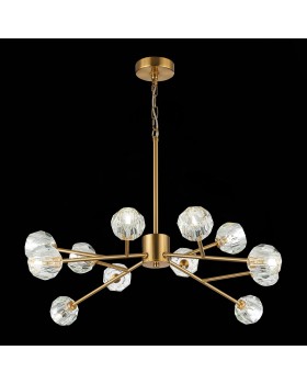 SL1166.303.12 Светильник подвесной ST-Luce Латунь/Прозрачный G9 LED 12*5W ROMANO-foto9