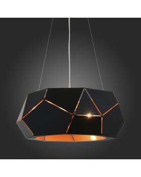 SL258.403.06 Люстра подвесная ST-Luce Черный/Черный, Золото E14 6*40W ENIGMA-foto6