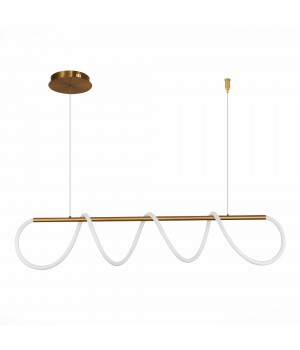 SL6102.303.45 Светильник подвесной ST-Luce Латунь/Белый LED 1*45W 4000K Sagrato-foto2