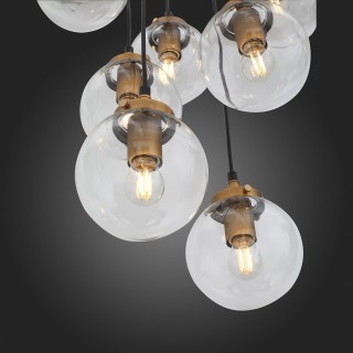 SL234.443.08 Люстра подвесная ST-Luce Черный, Золото/Прозрачный E27 8*40W VARIETA-foto9