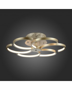 SL906.203.06 Люстра потолочная ST-Luce Матовое золото/Матовое золото, Белый LED 1*62W 4000K RICCIOLI-foto3