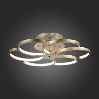 SL906.203.06 Люстра потолочная ST-Luce Матовое золото/Матовое золото, Белый LED 1*62W 4000K RICCIOLI-foto3