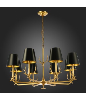 SL1123.203.08 Люстра подвесная ST-Luce Латунь/Черный, Золото E14 8*40W VELOSSA-foto8