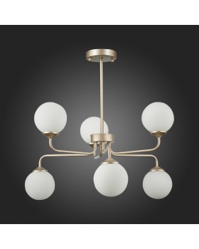 SLE106203-06 Светильник подвесной ST-Luce Золотистый/Белый G9 LED 6*5W REDJINO-foto6