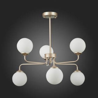 SLE106203-06 Светильник подвесной ST-Luce Золотистый/Белый G9 LED 6*5W REDJINO-foto6