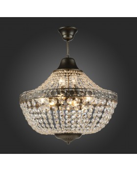 SL669.403.11 Люстра подвесная ST-Luce Черное золото/Прозрачный E14 11*40W ANTICATO-foto3