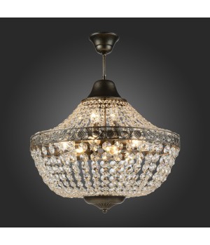 SL669.403.11 Люстра подвесная ST-Luce Черное золото/Прозрачный E14 11*40W ANTICATO-foto3