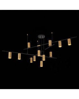 SL1206.402.12 Светильник потолочный ST-Luce Черный/Латунь GU10 12*7W SORMANO-foto9