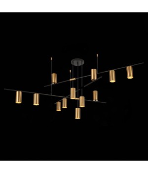 SL1206.402.12 Светильник потолочный ST-Luce Черный/Латунь GU10 12*7W SORMANO-foto9