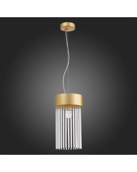 SL1225.203.01 Светильник подвесной ST-Luce Золотистый/Золотистый, Прозрачный E27 1*60W CONTATTO-foto8