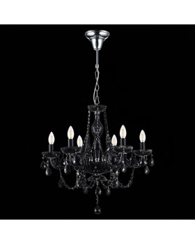 SL642.403.06 Люстра подвесная ST-Luce Черный, Хром/Черный E14 6*40W ODILIA-foto5