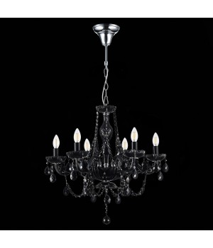 SL642.403.06 Люстра подвесная ST-Luce Черный, Хром/Черный E14 6*40W ODILIA-foto5