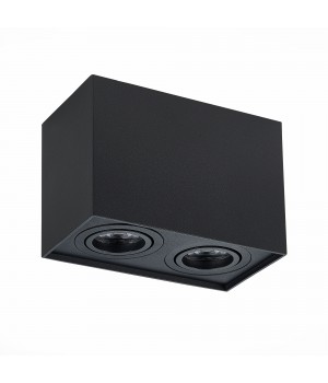 ST109.407.02 Светильник потолочный Мат. черный GU10 2*50W L181xW100xH123 220V Без ламп QUADRUS-foto2