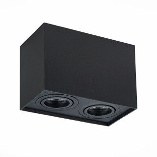 ST109.407.02 Светильник потолочный Мат. черный GU10 2*50W  L181xW100xH123 220V Без ламп QUADRUS-foto2