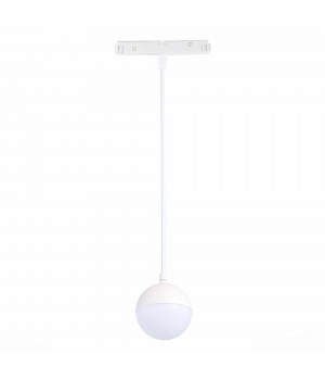 ST358.543.07 Магнитный трековый светильник подвесной белый LED 1*7W 4000K 520Lm Ra>80 120° IP20 D90xH90 48V PIBOLE-foto3