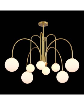 SL1204.202.08 Люстра потолочная ST-Luce Золотистый/Белый G9 8*5W JINETO-foto4