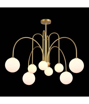 SL1204.202.08 Люстра потолочная ST-Luce Золотистый/Белый G9 8*5W JINETO-foto4