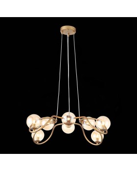 SL1502.203.08 Светильник подвесной ST-Luce Золотистый/Янтарный G9 8*5W LEGATEZZA-foto11