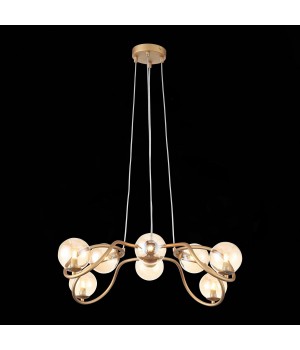 SL1502.203.08 Светильник подвесной ST-Luce Золотистый/Янтарный G9 8*5W LEGATEZZA-foto11