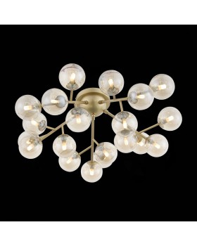 SL438.202.20 Люстра потолочная ST-Luce Золотистый/Коньячный G9 20*5W PALLЕRE-foto5