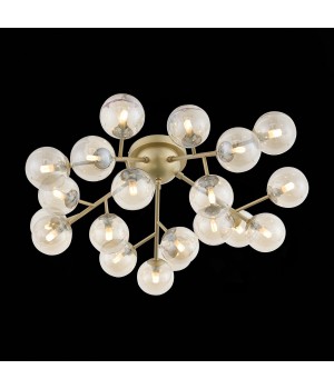 SL438.202.20 Люстра потолочная ST-Luce Золотистый/Коньячный G9 20*5W PALLЕRE-foto5