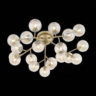 SL438.202.20 Люстра потолочная ST-Luce Золотистый/Коньячный G9 20*5W PALLЕRE-foto5