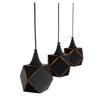 SL258.403.03 Люстра подвесная ST-Luce Черный/Черный, Золото E14 3*40W ENIGMA-foto3