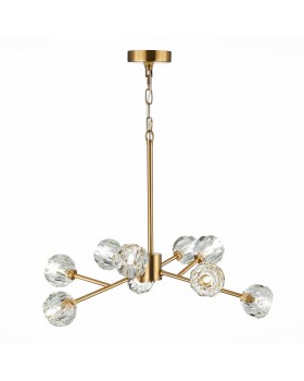 SL1166.303.09 Светильник подвесной ST-Luce Латунь/Прозрачный G9 LED 9*5W ROMANO-foto11