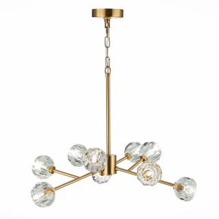 SL1166.303.09 Светильник подвесной ST-Luce Латунь/Прозрачный G9 LED 9*5W ROMANO-foto11