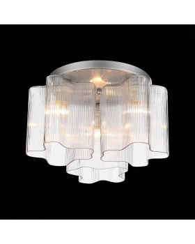 SL117.102.03 Люстра потолочная ST-Luce Серебристый/Прозрачный E27 3*60W ONDE-foto9