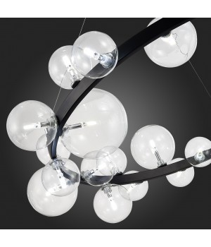 SL1165.403.24 Светильник подвесной ST-Luce Черный/Прозрачный G4 24*5W NECTON-foto12