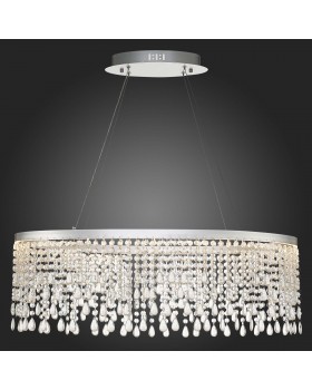 SL6201.103.37 Люстра подвесная ST-Luce Серебристый/Прозрачный LED 1*37W 3000K/4000K/6000K VEGA-foto6