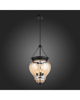 SL317.433.03 Люстра подвесная ST-Luce Черный/Янтарный E14 3*60W SOTTO-foto4