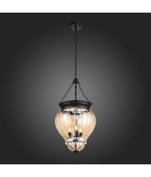 SL317.433.03 Люстра подвесная ST-Luce Черный/Янтарный E14 3*60W SOTTO-foto4