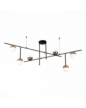 SL1507.422.06 Люстра потолочная ST-Luce Черный/Белый, Золотистый G9 6*5W 4000K ALBERO SL1507.422.06 Люстра потолочная ST-Luce Черный/Белый, Золотистый G9 6*5W 4000K ALBERO
