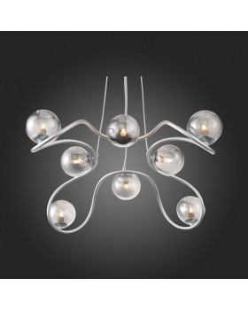 SL1502.103.08 Светильник подвесной ST-Luce Хром/Дымчатый G9 8*5W LEGATEZZA-foto3