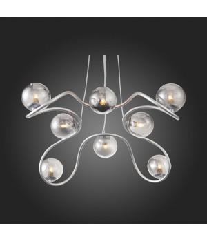 SL1502.103.08 Светильник подвесной ST-Luce Хром/Дымчатый G9 8*5W LEGATEZZA-foto3