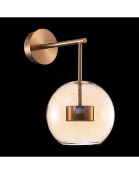 SL1133.301.01 Бра ST-Luce Латунь/Коньячный LED 1*7W 3000K BOPONE-foto4