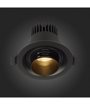 ST701.438.07 Св-к встр. Zoom Черный LED 1*7W 3000K 560Lm Ra 15°-60° IP20 D90xH65 170-240V ST701-foto8