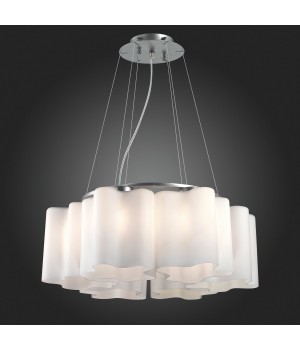 SL116.503.06 Люстра подвесная ST-Luce Серебристый/Белый E27 6*60W ONDE-foto3