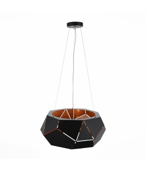 SL258.403.06 Люстра подвесная ST-Luce Черный/Черный, Золото E14 6*40W ENIGMA-foto2