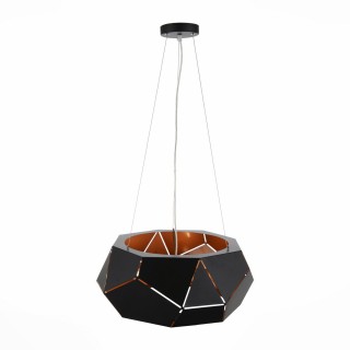 SL258.403.06 Люстра подвесная ST-Luce Черный/Черный, Золото E14 6*40W ENIGMA-foto2