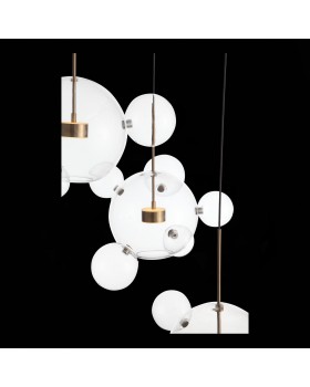 SL1133.203.03 Светильник подвесной ST-Luce Белый,Латунь/Прозрачный LED 3*14W 3000K (из 4-х коробок) BOPONE-foto7