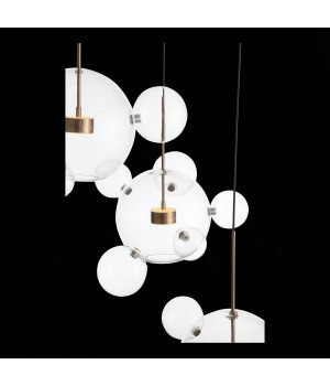 SL1133.203.03 Светильник подвесной ST-Luce Белый,Латунь/Прозрачный LED 3*14W 3000K (из 4-х коробок) BOPONE-foto7