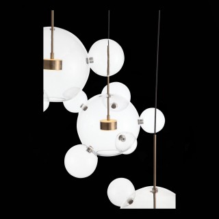 SL1133.203.03 Светильник подвесной ST-Luce Белый,Латунь/Прозрачный LED 3*14W 3000K  (из 4-х коробок) BOPONE-foto7