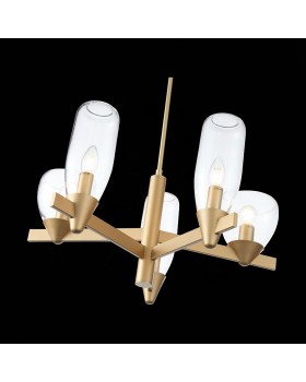 SL1119.203.05 Светильник подвесной ST-Luce Золотистый/Прозрачный E14 5*40W TENERESA-foto10