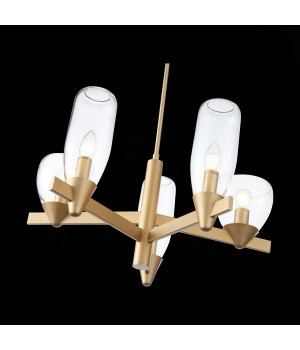 SL1119.203.05 Светильник подвесной ST-Luce Золотистый/Прозрачный E14 5*40W TENERESA-foto10