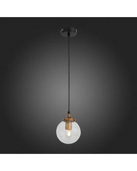 SL234.403.01 Подвес ST-Luce Черный, Золото/Прозрачный E27 1*40W VARIETA-foto3